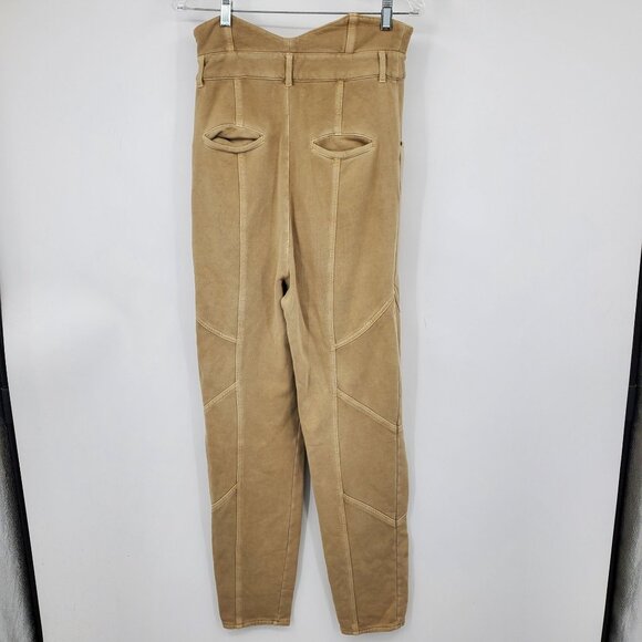 Retrofete High Waisted Brown Women's Straight Leg Pants Size Medium - Picture 2 of 12